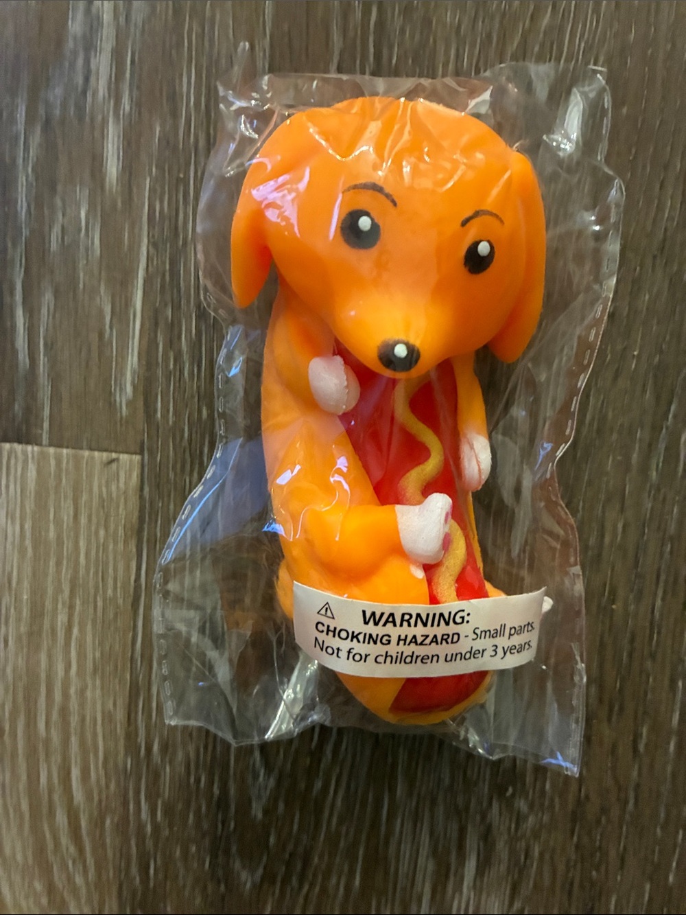 Orange Dog Hot Dog squishy Toy - Orange